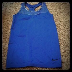 Nike Blue Razor Back Athletic Top